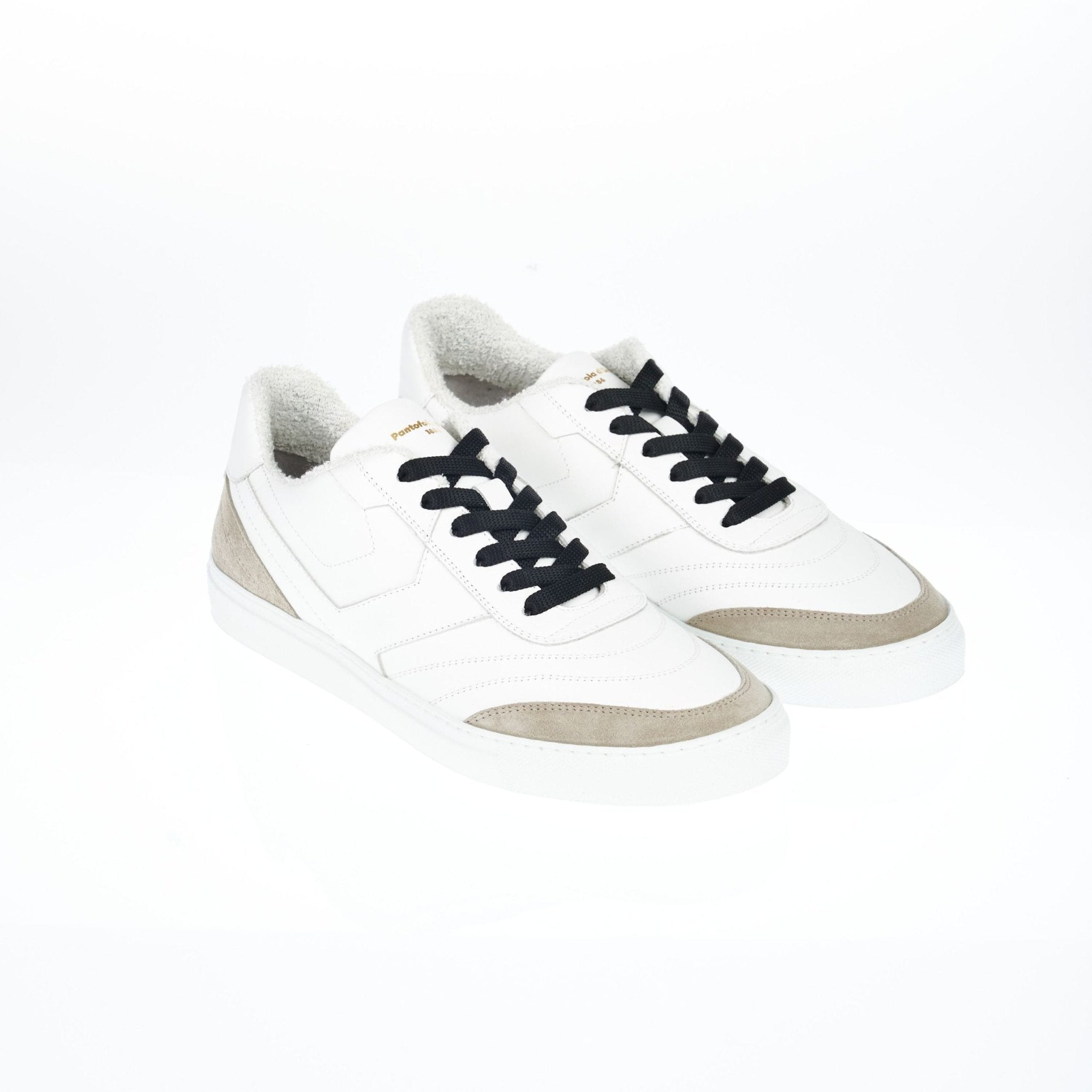 Pantofola D'Oro White Leather Sneaker - Fizigo